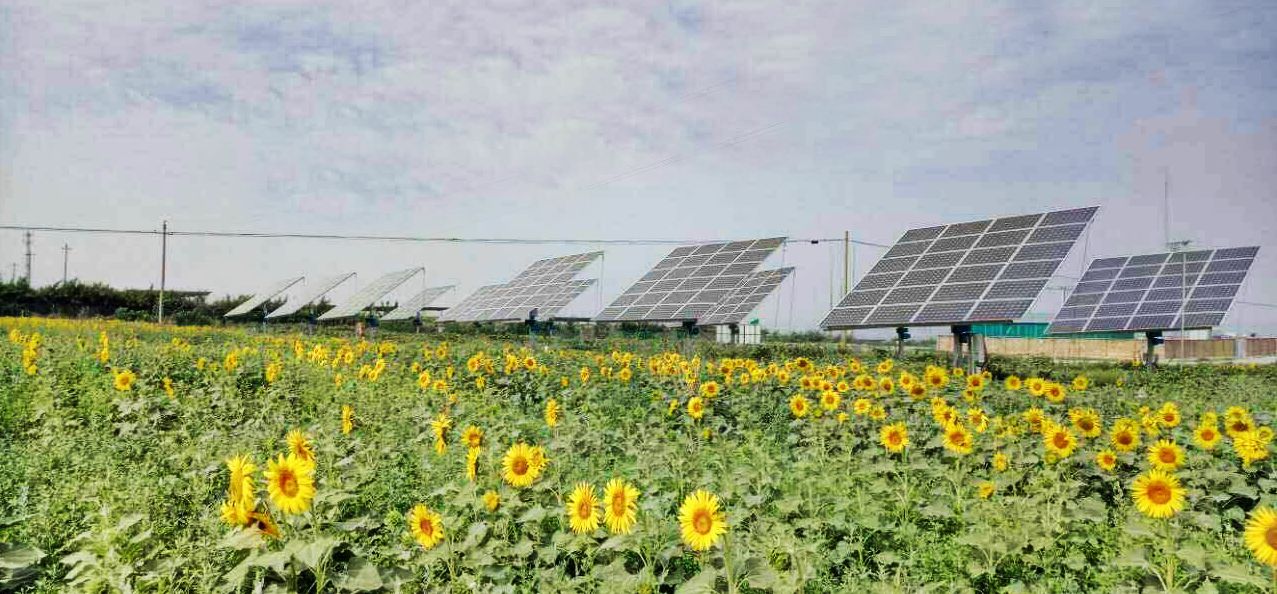 Dual-axis iPV trackers maximize solar power plant electricity kilowatt-hour output. Innovated dual-axis solar tracker by Bigsun Energy